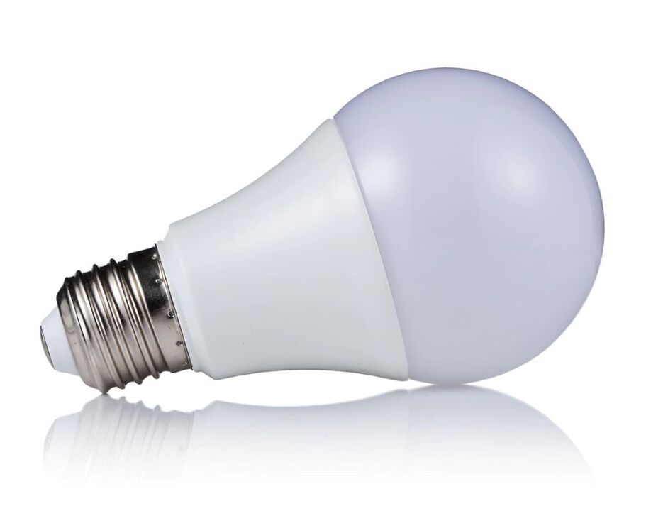 Lámpara LED para ahorrar energía. 