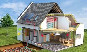 casa pasiva de ahorro de energía